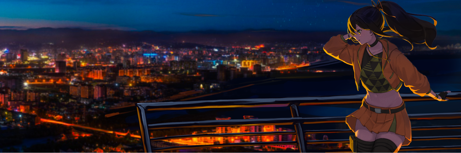 Shuni looking over the city